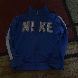 Nike Kids Royal Blue Hoodie with White Accents